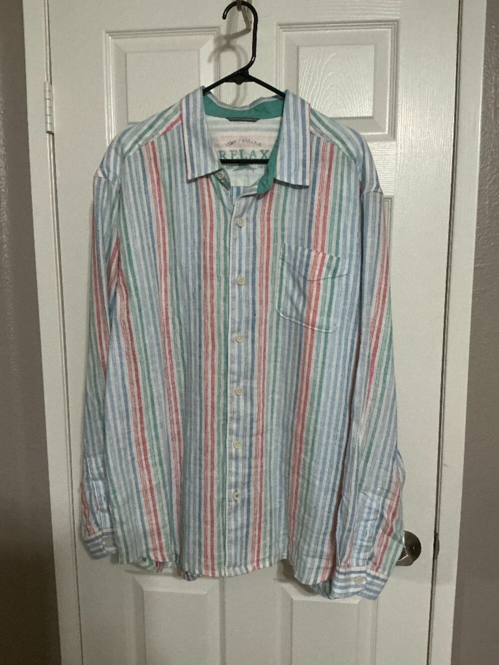 Tommy Bahama Relax Men’s XL Striped Long Sleeve Button-Down Shirt